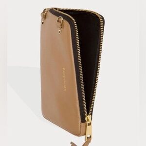 Bandolier Tan Zip Wallet, IPhone 12 case and strap